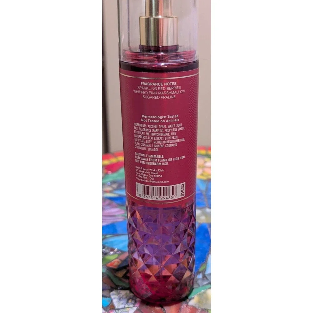 Bath & Body Works Pink Velvet Cupcake Fine Fragrance Mist 8 oz New Discontinued